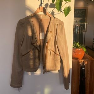 Free People faux leather jacket